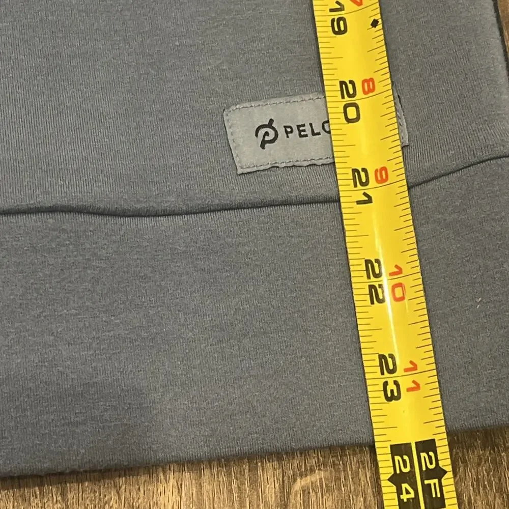 Peloton Hoodie Satin Paneled Hoodie Blue Medium - Unisex Together We Go Far - Picture 10 of 10